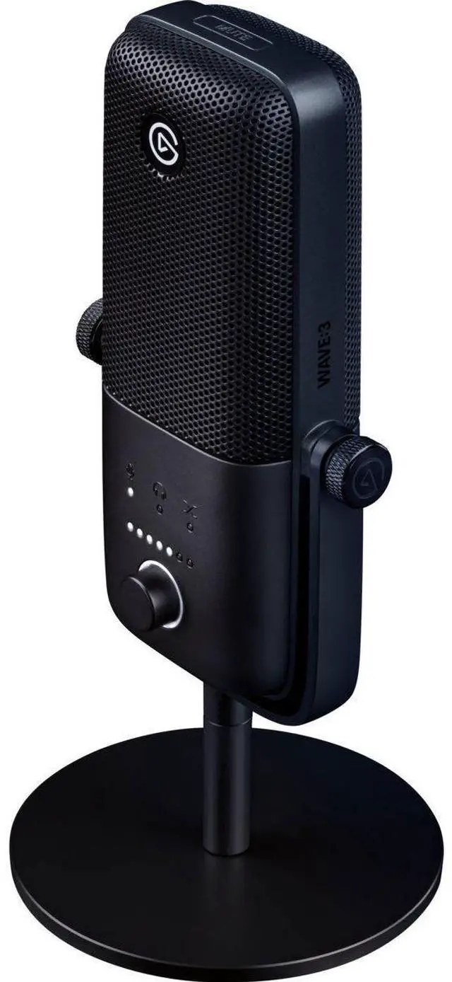 Alt view image 5 of 18 - Elgato Wave:3 - USB Condenser Microphone and Digital Mixer for Streaming, Recording, Podcasting - Clipguard, Capacitive Mute, Plug & Play for PC / Mac