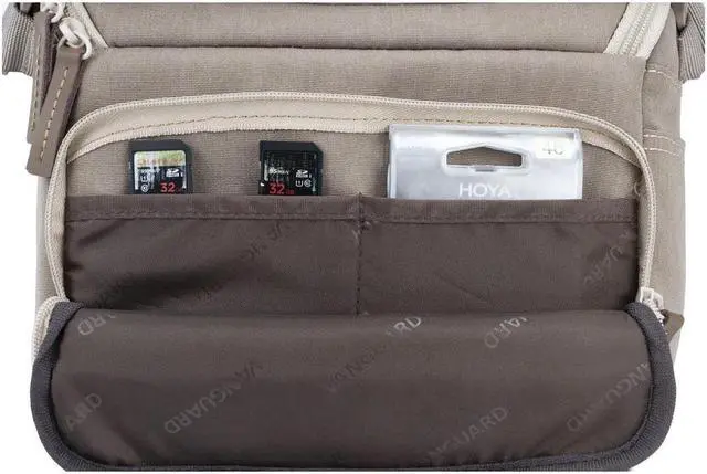 Alt view image 6 of 7 - Vanguard VEO RANGE 21M Small Messenger Camera Bag, Beige Tan #VEO RANGE21M BG
