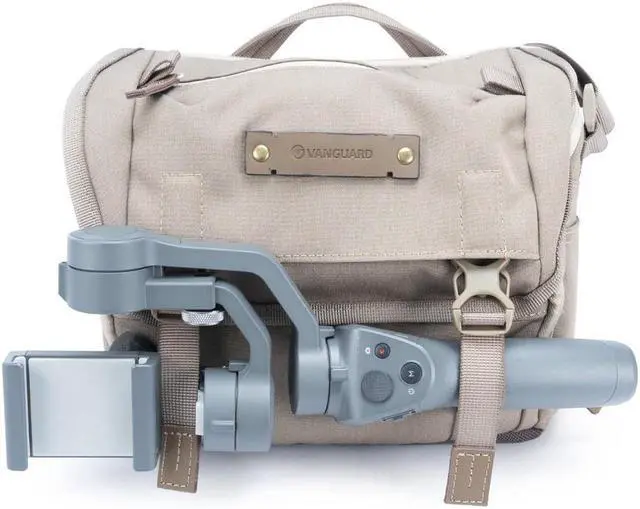 Alt view image 7 of 7 - Vanguard VEO RANGE 21M Small Messenger Camera Bag, Beige Tan #VEO RANGE21M BG