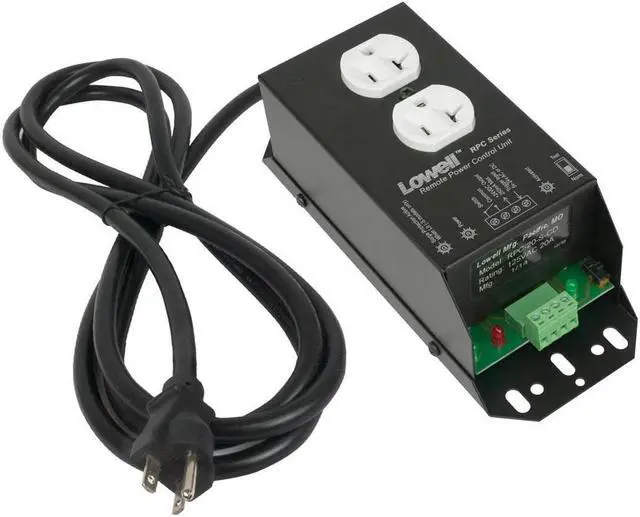 Main image of Lowell Manufacturing RPC-20-SCD 20A Remote Power Control, Surge Protect, 6' Cord