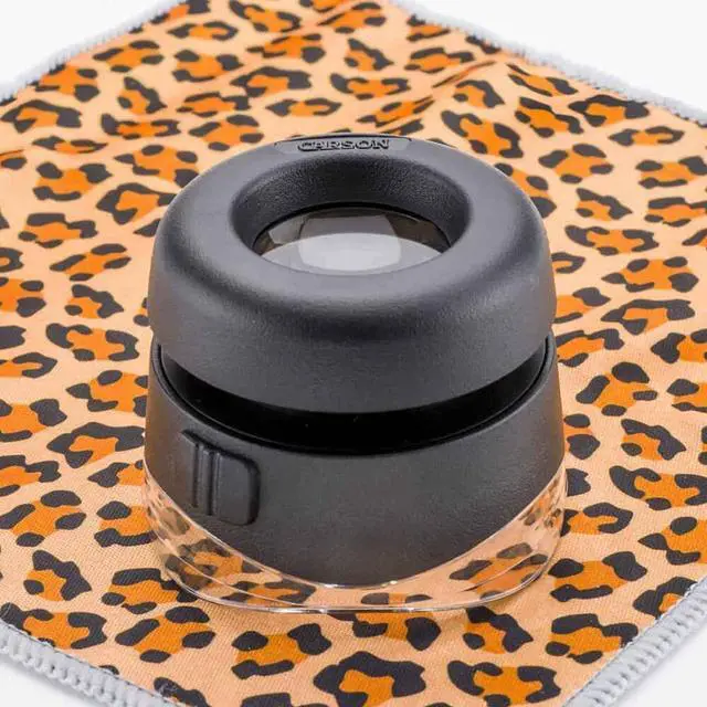Alt view image 6 of 7 - Carson LH-50 VersaLoupe 10x Power LED Lighted Focusing Loupe Magnifier