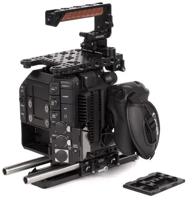 Alt view image 2 of 3 - Wooden Camera Canon C300mkIII / C500mkII Unified Advanced Accessory Kit, Includes NATO Handle Plus V2 Kit, Top Plate, 2x 15mm Rod & 8" Safety Dovetail