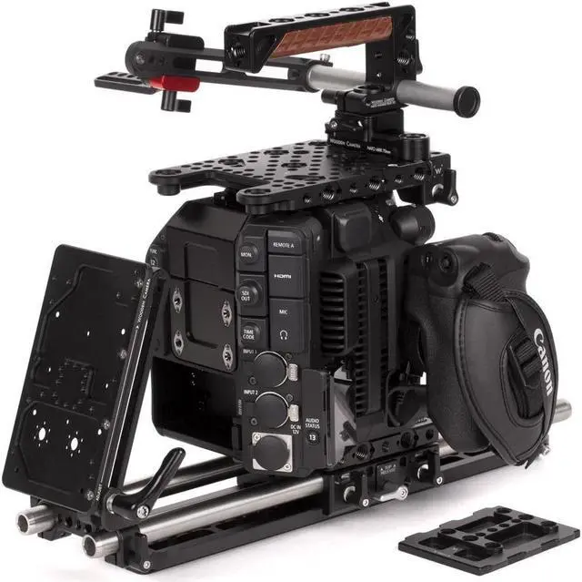 Alt view image 2 of 4 - Wooden Camera Canon C300mkIII / C500mkII Unified Pro Accessory Kit, Includes NATO Handle Plus v2 Kit, Top Plate, UVF Mount v2, Rod Clamp & Battery Slide