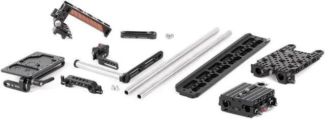 Alt view image 3 of 4 - Wooden Camera Canon C300mkIII / C500mkII Unified Pro Accessory Kit, Includes NATO Handle Plus v2 Kit, Top Plate, UVF Mount v2, Rod Clamp & Battery Slide