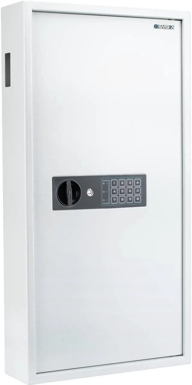 Alt view image 4 of 7 - Barska 180 KEYS KEYPAD WALL KEY SAFE WHITE AX13350