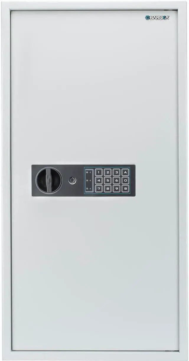 Alt view image 6 of 7 - Barska 180 KEYS KEYPAD WALL KEY SAFE WHITE AX13350