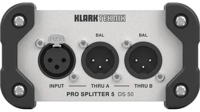 Alt view image 2 of 4 - Klark Teknik DS 50 Pro Splitter 5 Passive 1-In / 5-Out Signal Splitter