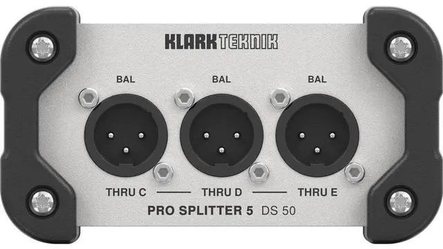 Alt view image 4 of 4 - Klark Teknik DS 50 Pro Splitter 5 Passive 1-In / 5-Out Signal Splitter