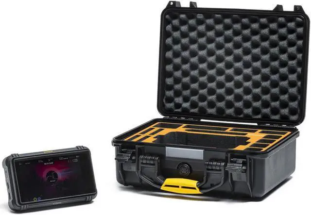 Alt view image 6 of 7 - HPRC 2400 Hard Case for Atomos Shougn 7" + Accessory, Black with Yellow Handle