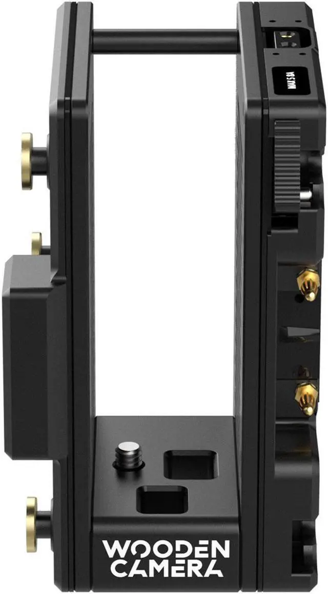 Alt view image 2 of 7 - Wooden Camera Dual Battery Plate Cradle for Teradek Bolt LT Transmitter, Gold Mount