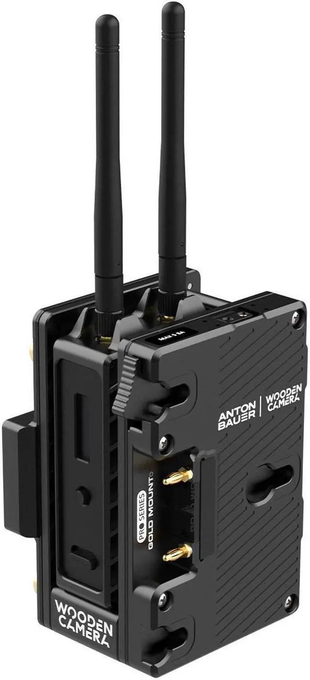 Main image of Wooden Camera Dual Battery Plate Cradle for Teradek Bolt LT Transmitter, Gold Mount
