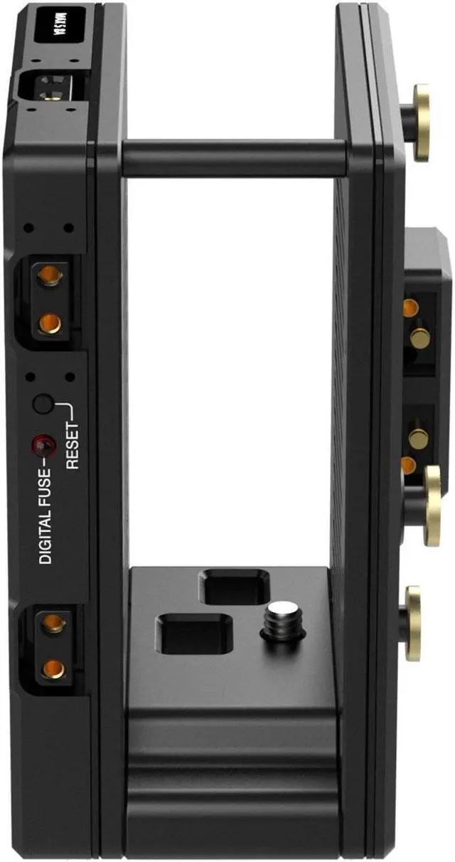 Alt view image 4 of 7 - Wooden Camera Dual Battery Plate Cradle for Teradek Bolt LT Transmitter, Gold Mount