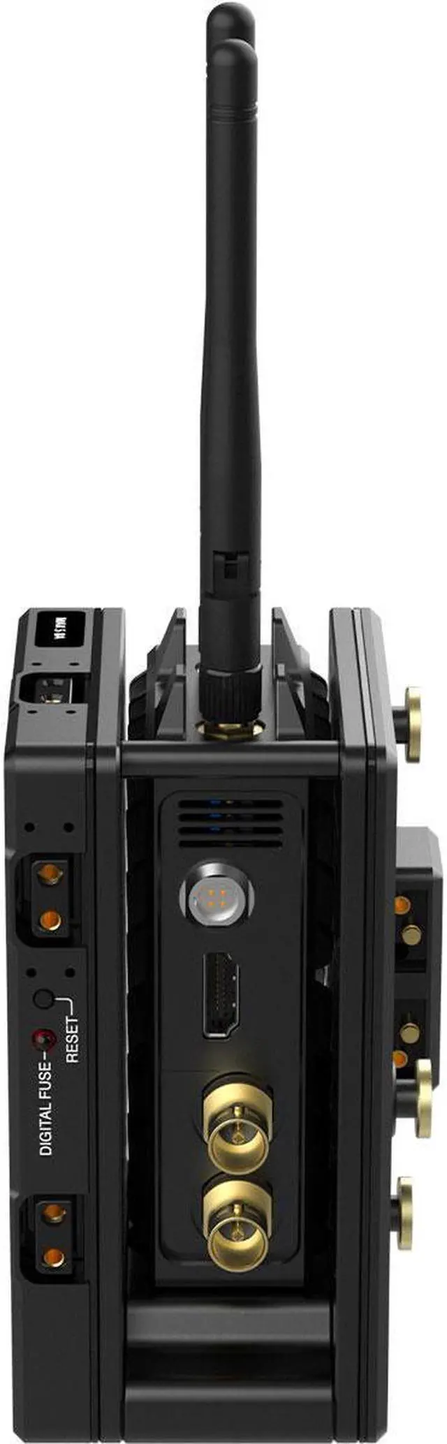 Alt view image 3 of 7 - Wooden Camera Dual Battery Plate Cradle for Teradek Bolt LT Transmitter, Gold Mount