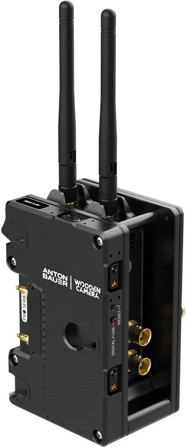 Alt view image 5 of 7 - Wooden Camera Dual Battery Plate Cradle for Teradek Bolt LT Transmitter, Gold Mount