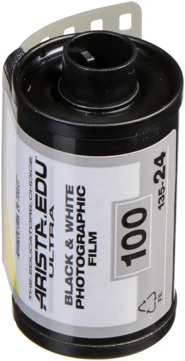 Main image of Arista EDU Ultra 100 B&W Negative Film, 35mm Roll Film, 24 Exposures #190241