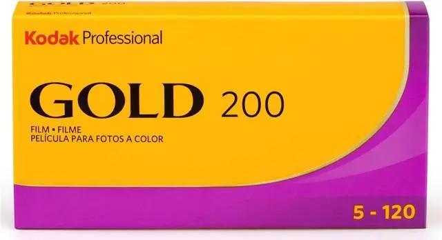 Main image of Kodak Gold 200 Color Negative Film, 120 Roll Film, 5-Pack #1075597