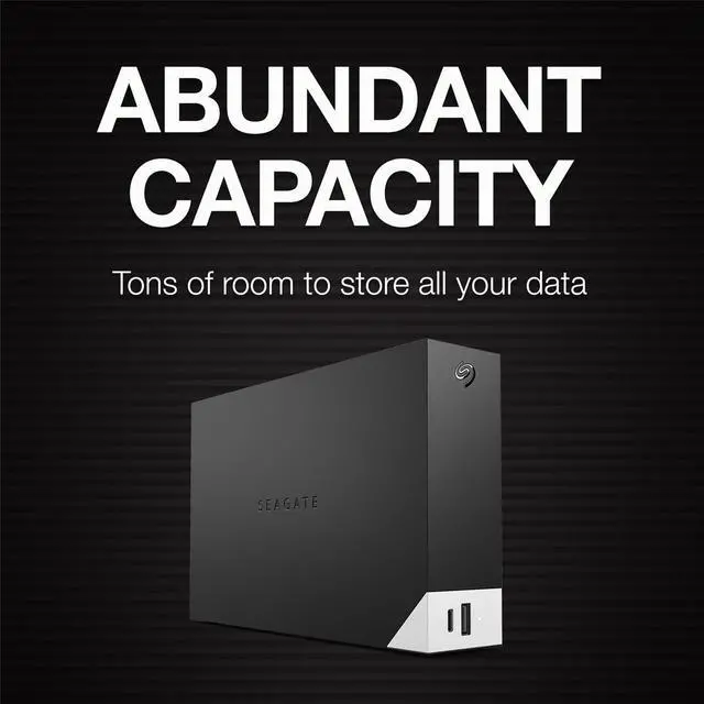 Alt view image 14 of 18 - seagate one touch hub 10tb external hard drive desktop hdd - usb-c and usb 3.0 port, for computer desktop workstation pc laptop mac, 4 months adobe creative cloud photography plan (stlc10000400)