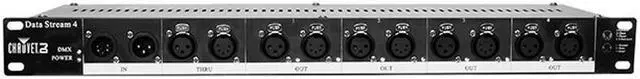 Alt view image 13 of 13 - Chauvet DataStream4 Universal DMX-512 Optical Splitter