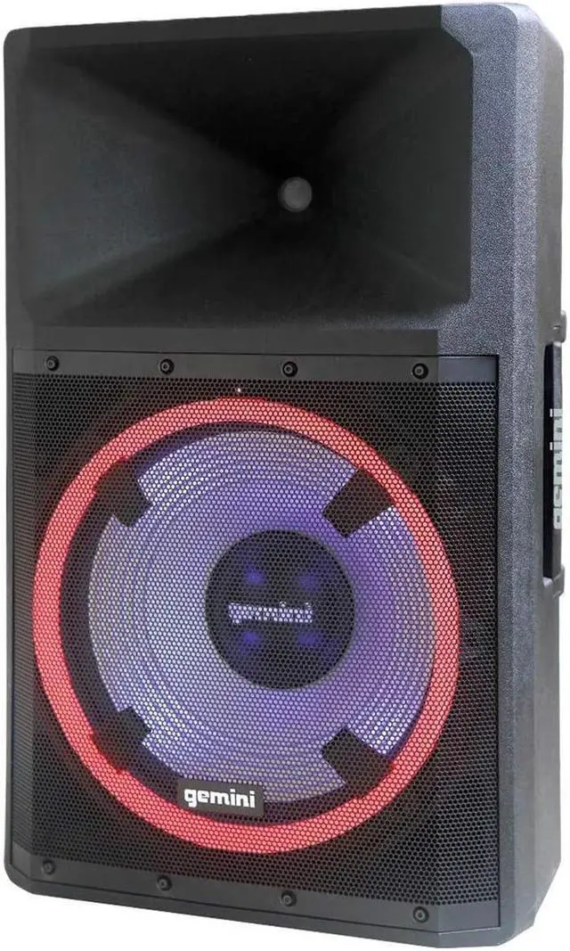 Alt view image 19 of 20 - Gemini GSP-L2200PK Unleash the Ultimate 15" Bluetooth Party Speaker with Dynamic LED Lights, Built in Media Player, and Included Microphone and Speaker Stand