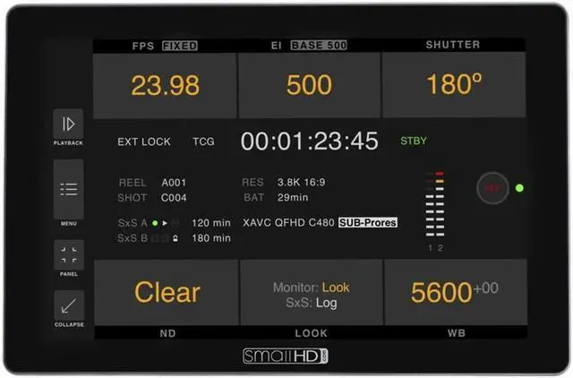 Alt view image 2 of 5 - SmallHD Cine 7" Full HD IPS LCD Touchscreen On-Camera Monitor Kit with Camera Control Software License + Control Cable