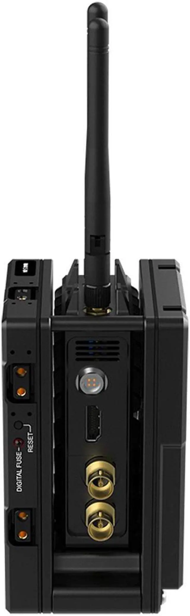 Alt view image 5 of 7 - Wooden Camera Dual Battery Plate Cradle for Teradek Bolt LT Transmitter, V-Mount to Gold Mount