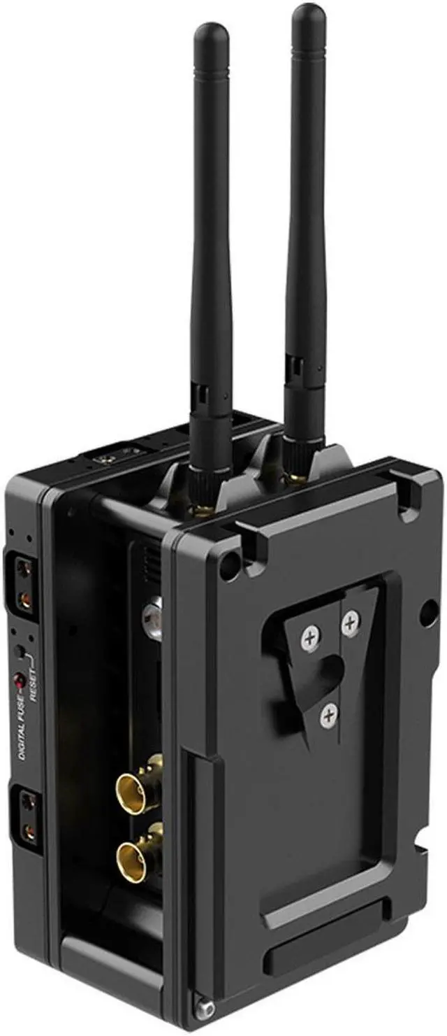 Alt view image 4 of 7 - Wooden Camera Dual Battery Plate Cradle for Teradek Bolt LT Transmitter, V-Mount to Gold Mount