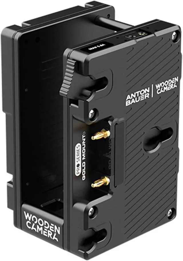 Alt view image 7 of 7 - Wooden Camera Dual Battery Plate Cradle for Teradek Bolt LT Transmitter, V-Mount to Gold Mount