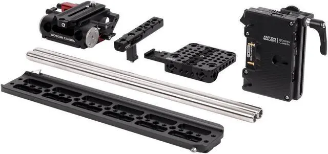 Main image of Wooden Camera Unified Accessory Kit with Battery Slide Pro Gold Mount for Canon C70 Camera