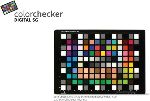 Alt view image 3 of 3 - Calibrite 8.5x11" ColorChecker Digital SG Card #CCDSG