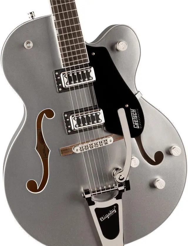 Alt view image 5 of 7 - Gretsch G5420T Electromatic Classic Hollow Body Single-Cut Bigsby Electric Guitar, Airline Silver