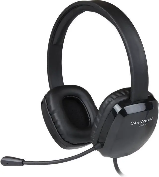 Alt view image 12 of 18 - Cyber Acoustics AC-6012 USB Stereo Headset