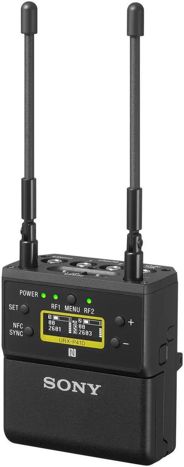 Main image of Sony URX-P41D Dual-Ch Camera-Mount Wireless Receiver, 25UC: 536.1 to 607.8MHz