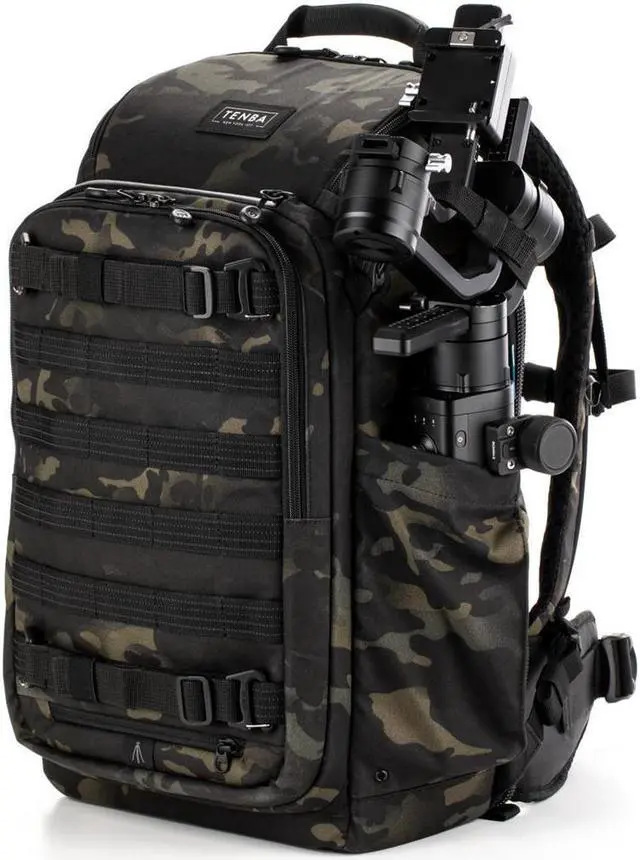 Alt view image 8 of 13 - Tenba Axis V2 20L Camera and Laptop Backpack, MultiCam Black #637-755