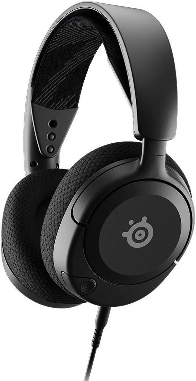 Alt view image 2 of 15 - NEW SteelSeries Arctis Nova 1 Multi-System Gaming Headset — Hi-Fi Drivers — 360° Spatial Audio — Comfort Design — Durable — Ultra Lightweight — Noise-Cancelling Mic — PC, PS5/PS4, Switch, Xbox - Black