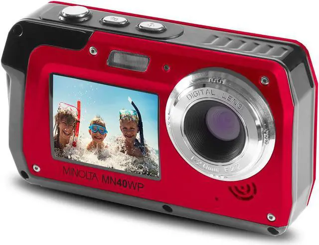 Main image of Minolta MN40WP-R 48.0-Megapixel Waterproof Digital Camera (Red)