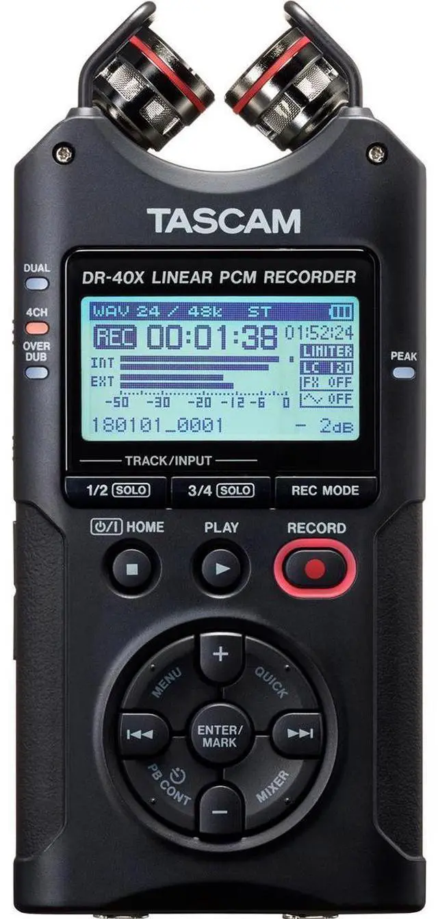 Alt view image 19 of 20 - Tascam DR-40X Handheld Portable Recorder
