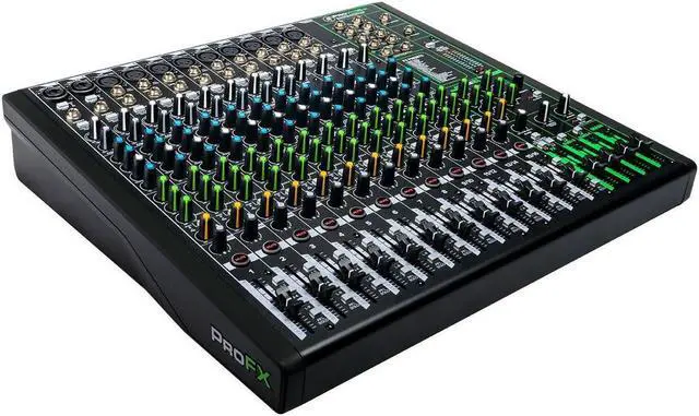 Alt view image 2 of 6 - Mackie ProFXv3 16-Channel Professional Effects Mixer with USB + Software Bundle - Bundle With Mackie Carry Bag for ProFX16v3 Mixer, 20' Heavy Duty 7mm Rubber XLR Microphone Cable