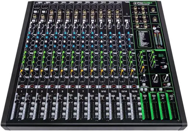 Alt view image 5 of 6 - Mackie ProFXv3 16-Channel Professional Effects Mixer with USB + Software Bundle - Bundle With Mackie Carry Bag for ProFX16v3 Mixer, 20' Heavy Duty 7mm Rubber XLR Microphone Cable