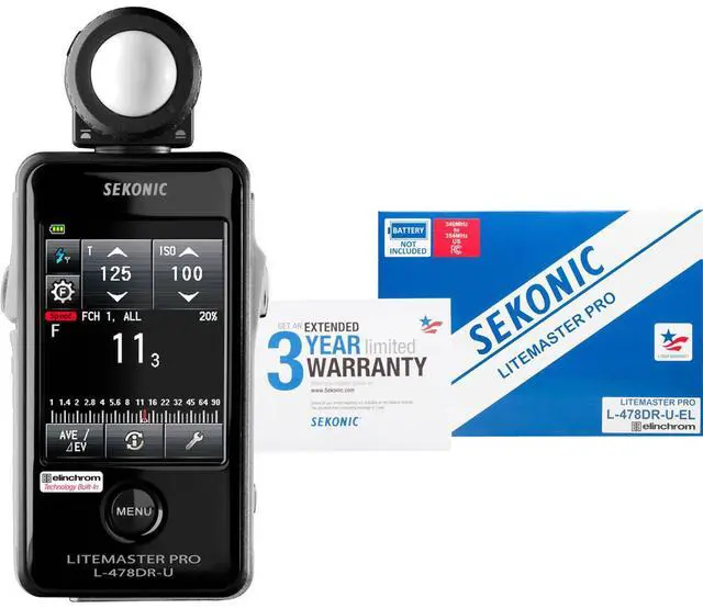 Alt view image 5 of 5 - Sekonic LiteMaster Pro L-478DR-U-EL Series Light Meter for Elinchrom EL Skyport