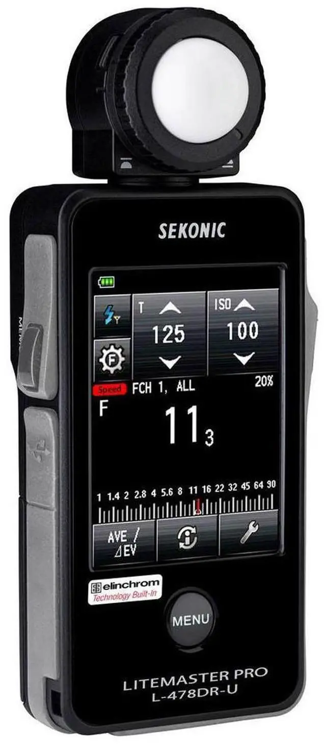 Alt view image 3 of 5 - Sekonic LiteMaster Pro L-478DR-U-EL Series Light Meter for Elinchrom EL Skyport