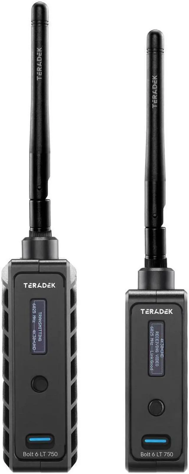 Alt view image 6 of 7 - Teradek Bolt 6 LT 750 3G-SDI/HDMI Wireless Transmitter and Receiver Deluxe Kit, Gold Mount, 750' Range