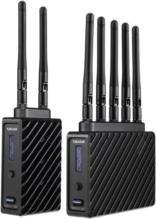 Alt view image 2 of 7 - Teradek Bolt 6 LT 750 3G-SDI/HDMI Wireless Transmitter and Receiver Deluxe Kit, V-Mount, 750' Range