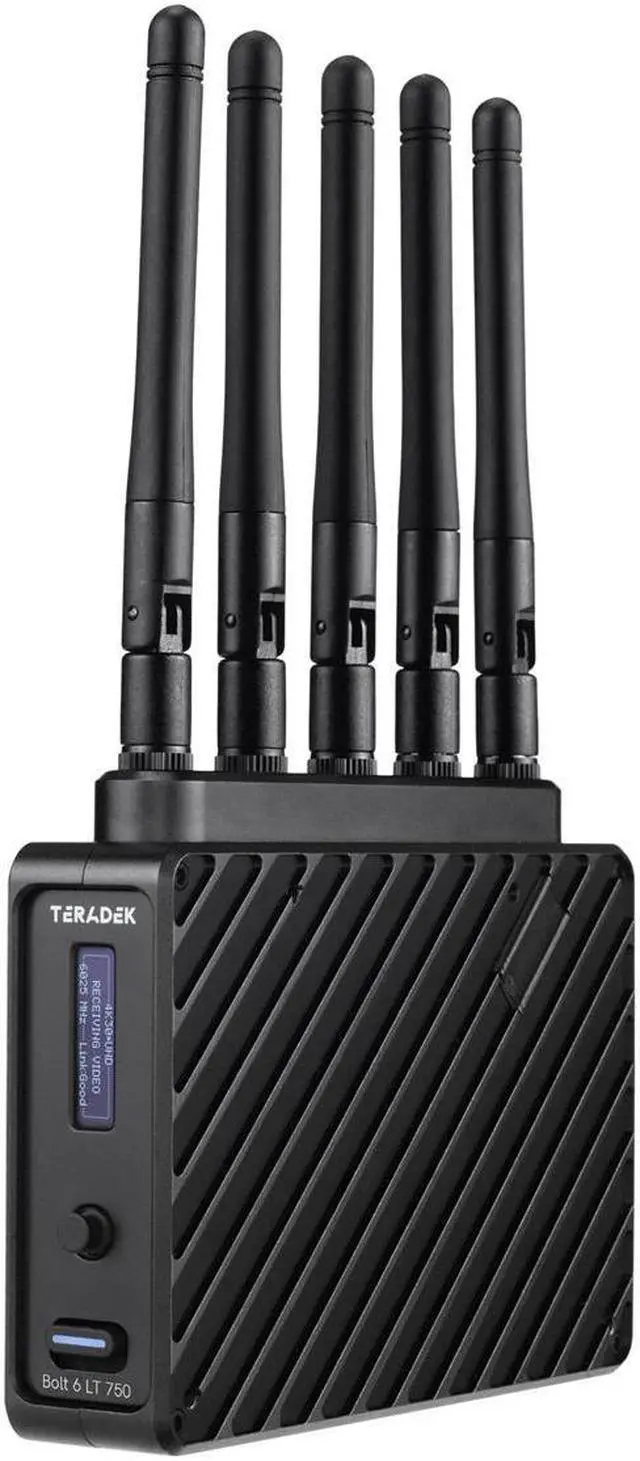 Alt view image 2 of 7 - Teradek Bolt 6 LT 750 3G-SDI/HDMI Wireless Receiver, Gold Mount, 750' Range