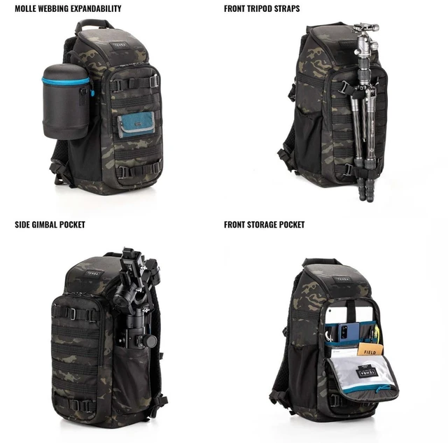 Alt view image 7 of 7 - Tenba Axis V2 16L Camera Backpack, MultiCam Black #637-753