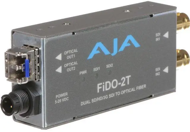 Alt view image 3 of 5 - AJA Video Systems - FIDO-2T - Dual channel SDI to LC Fiber extender up to 10km