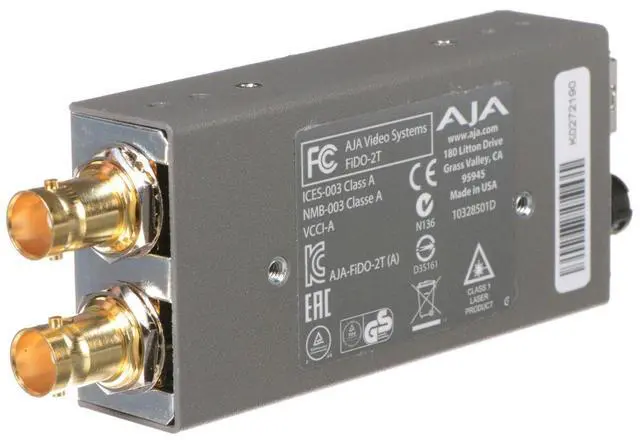 Alt view image 4 of 5 - AJA Video Systems - FIDO-2T - Dual channel SDI to LC Fiber extender up to 10km