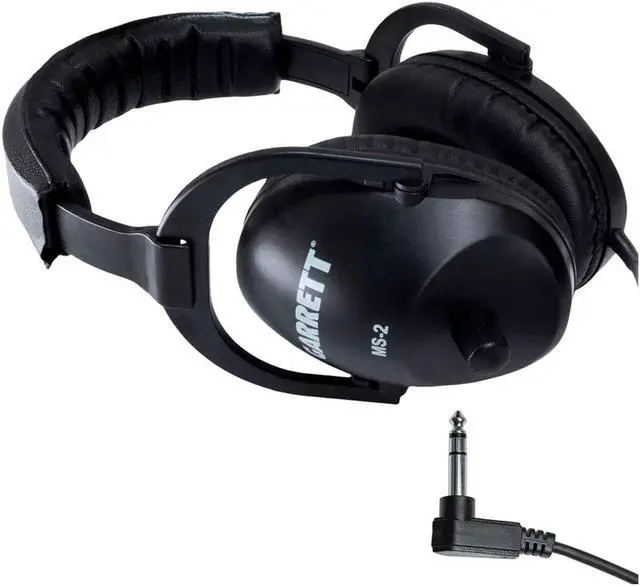 Alt view image 3 of 5 - Garrett Metal Detectors MS-2 Headphones, Land-Use 1/4" Stereo Plug, GAR1627300