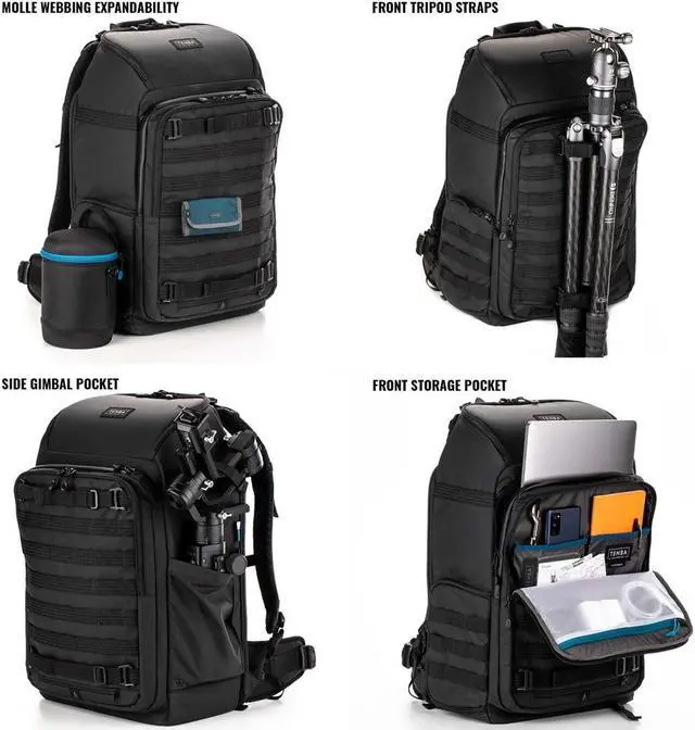 Alt view image 7 of 7 - Tenba Axis V2 32L Camera and Laptop Backpack, Black #637-758