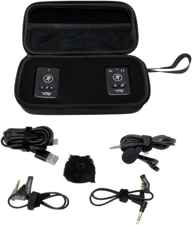 Alt view image 20 of 20 - Mackie EleMent Wave LAV Compact Digital Wireless Lavalier Microphone System for Cameras and Smartphones (2.4 GHz)