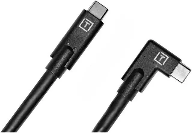 Alt view image 2 of 5 - Tether Tools TetherPro USB-C to USB-C, Right Angle - Black